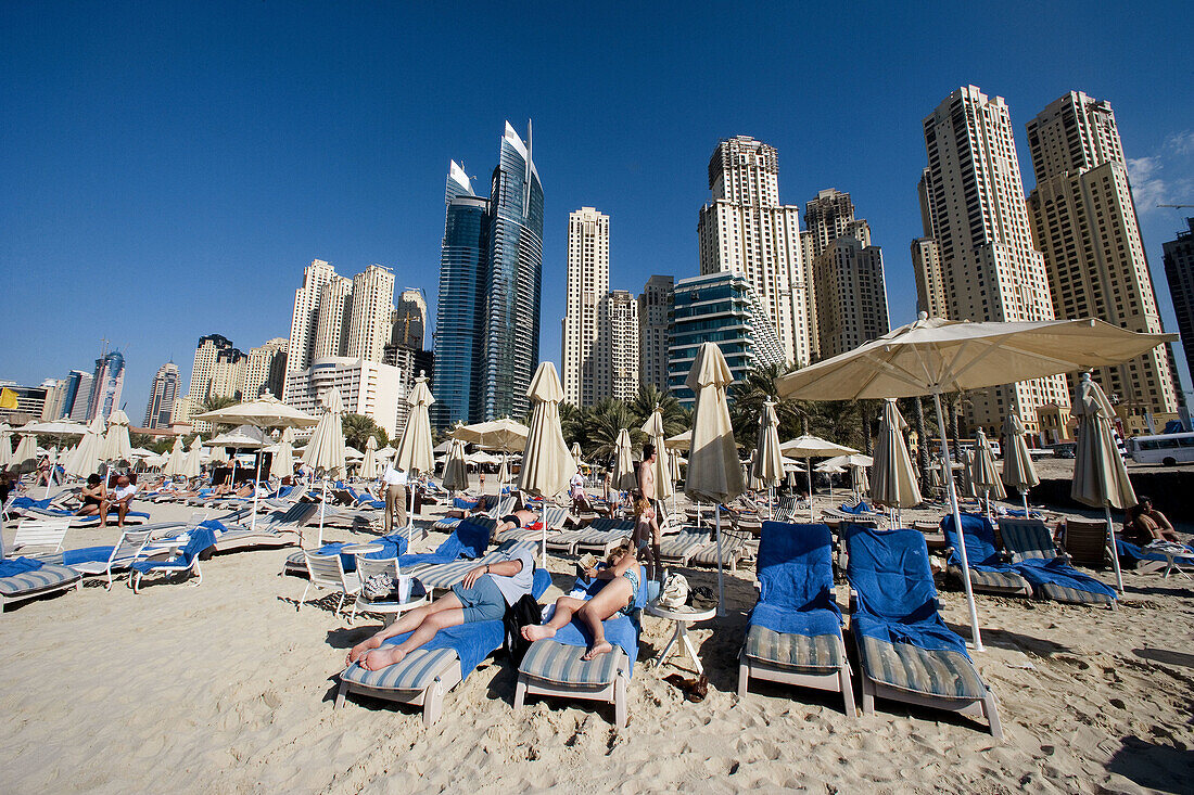 United Arab Emirates. Dubai City. Jumeirah Beach Residence. Dubai Marina