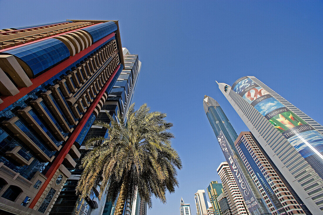 United Arab Emirates. Dubai City. Sheikh Zayed Road