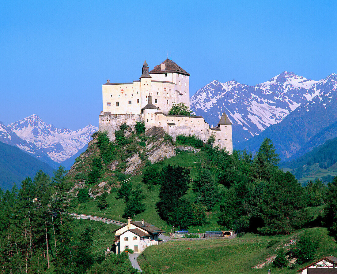 Tarasp castle. Graubünden. Switzerland