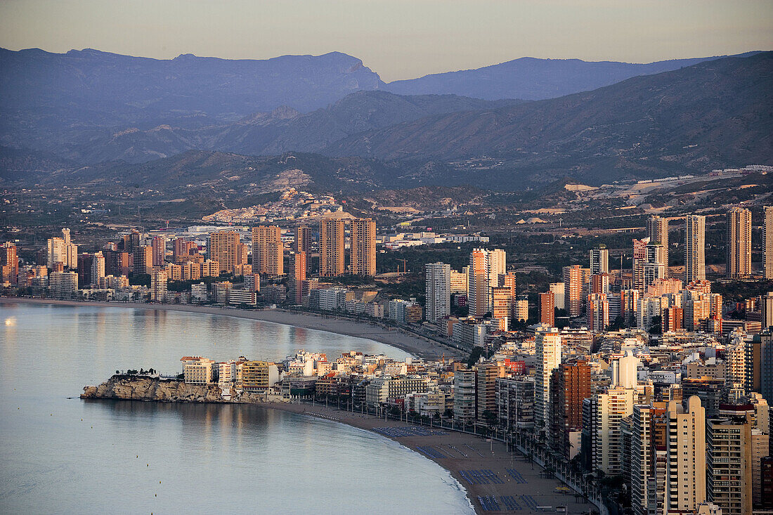 Benidorm City. Costa Blanca. Alicante province. Spain. May 2007.