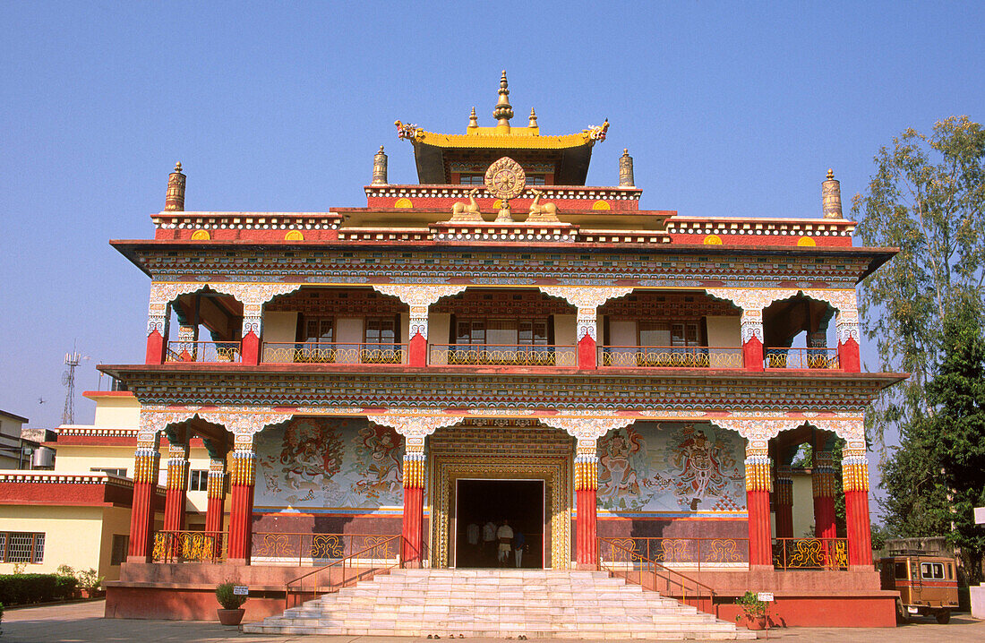 Tibetan monastery in Bodhgaya. Bihar. India