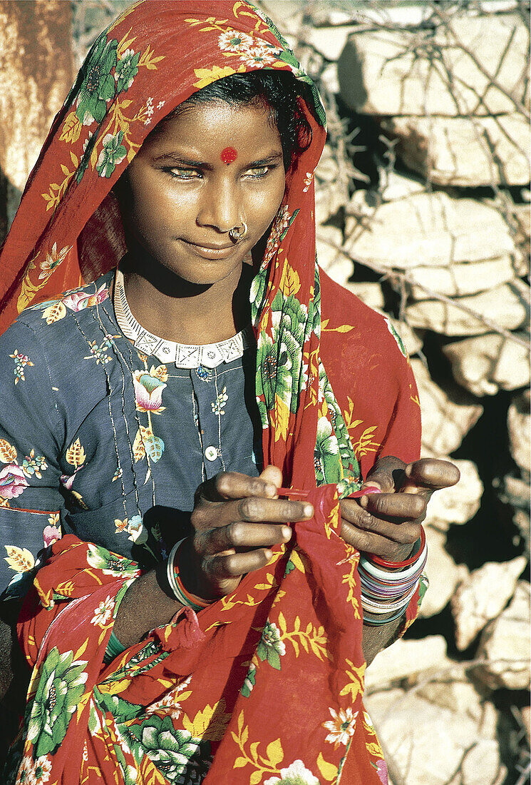 Rupali of Chance, near Port Victor, Gujarat, India, has green eyes and is true to her name, which means beautiful girl