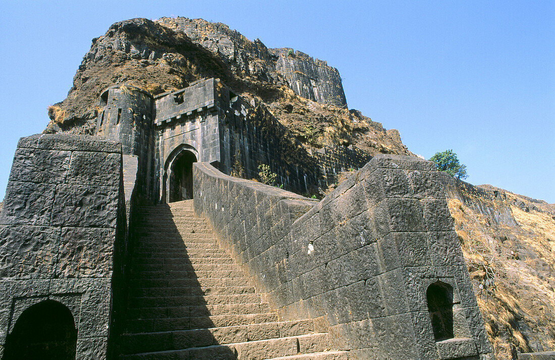 Lohgad fort in Lonavala region. Maharastra, India