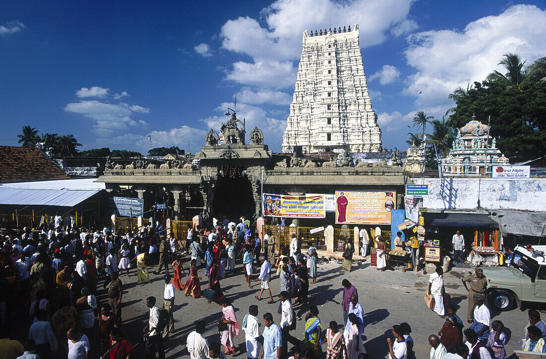 Ramanathaswamy temple. Rameswaram. Tamil Nadu. India.