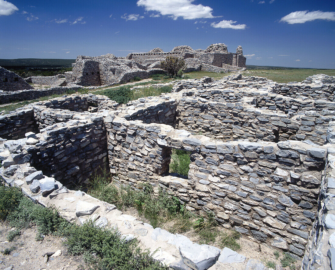 Gran Quivira ruins. Salinas Pueblo Missions National Monument. New Mexico, USA.