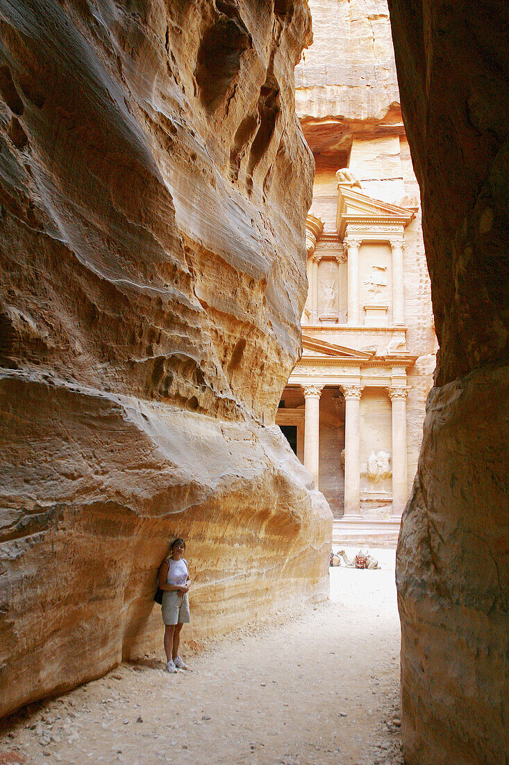 The entrance to Petra. Jordan