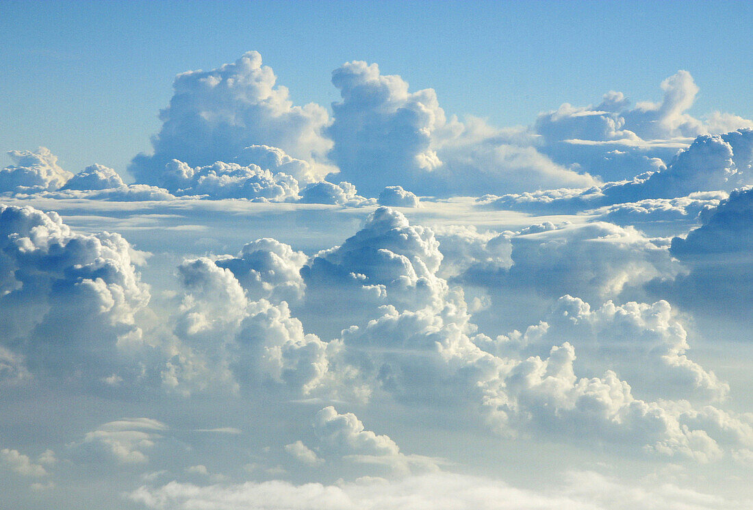 Clouds seen from airplane