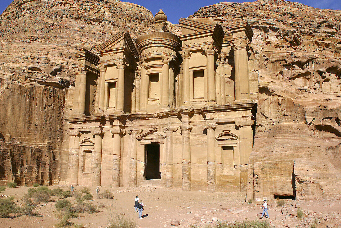 Al Deir (The Monastery) is the biggest thomb. 800 steps up the stairs in Petra. Jordan
