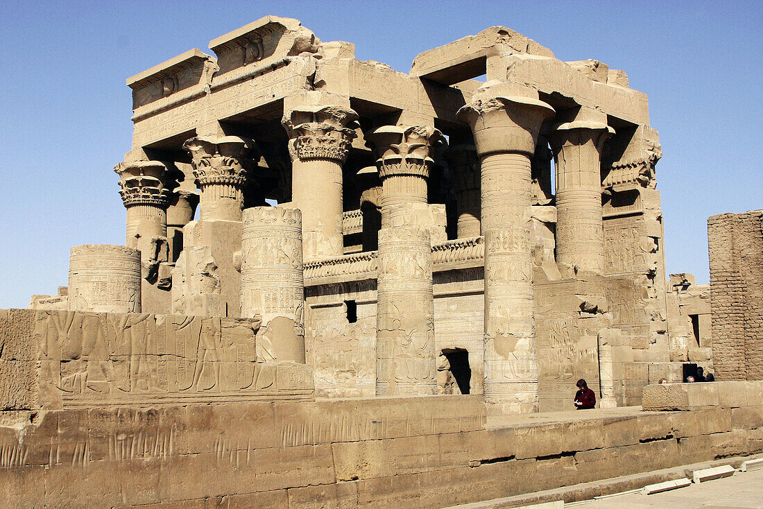 The temple of Isis on the island Philae in the river Nile. Aswan, Egypt