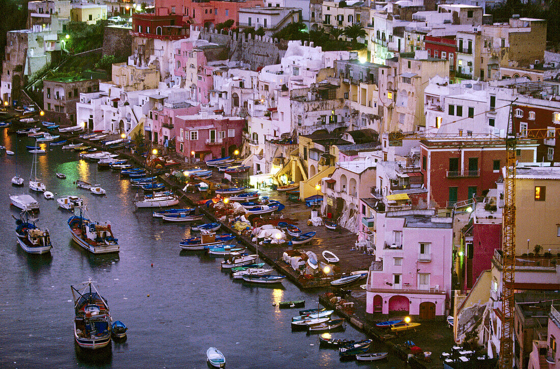 Corricella, Procida Island. Campania. Italy