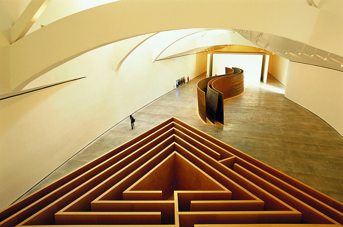 Interior of the Guggenheim Museum, by Frank O. Gehry. Bilbao. Biscay. Spain