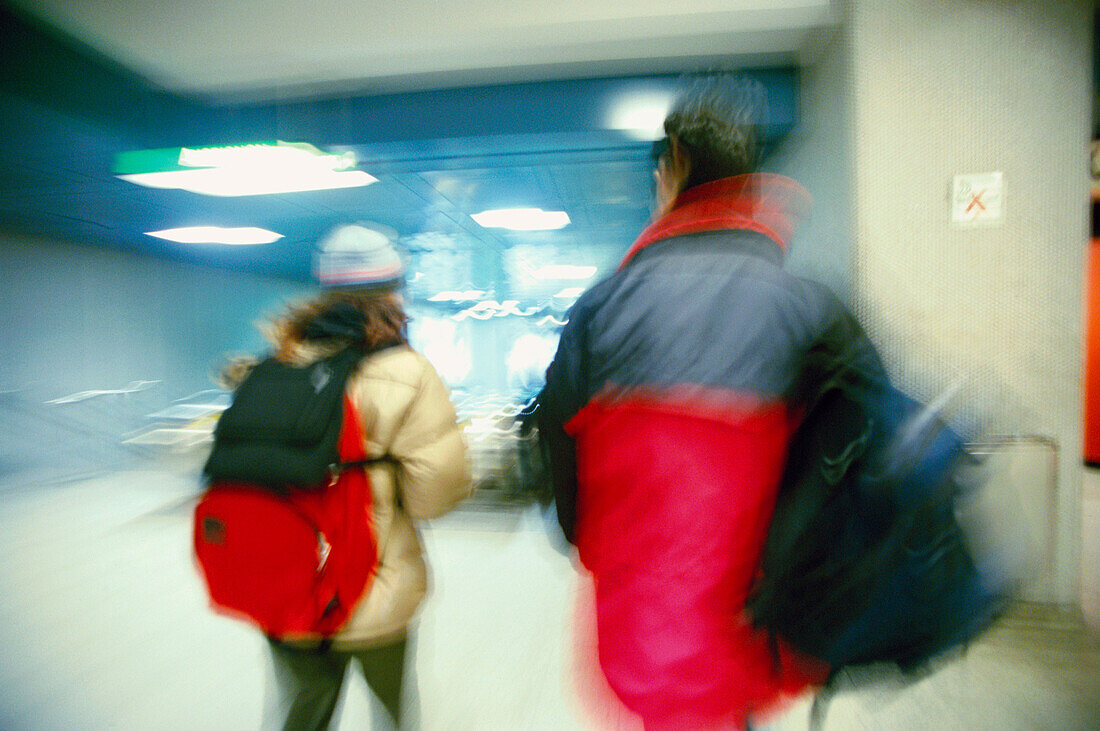 People at subway station. Montreal. Canada