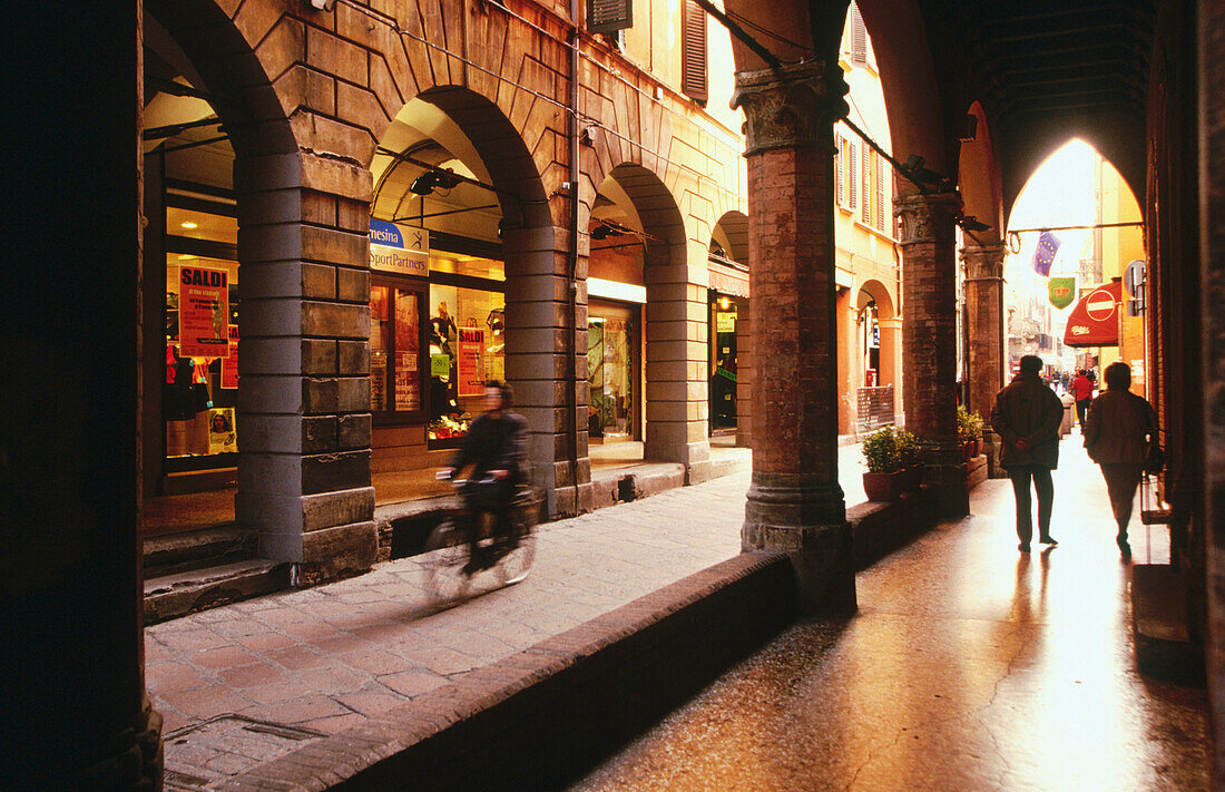 Arcades. Bologna. Italy