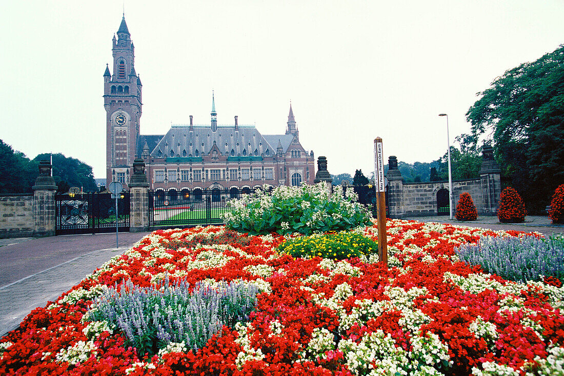 Vredespaleis ( Peace Palace 1909-1913) houses United Nations International Court of Justice. The Hague. Holland