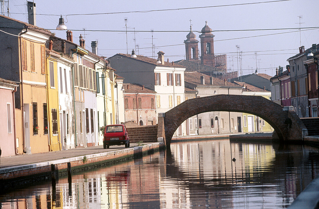 Po River. Comacchio. Emilia-Romagna. Italy