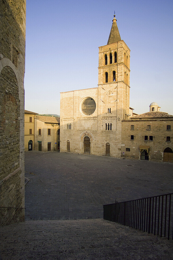 San Michele church. Bevagna. Umbria. Italy.