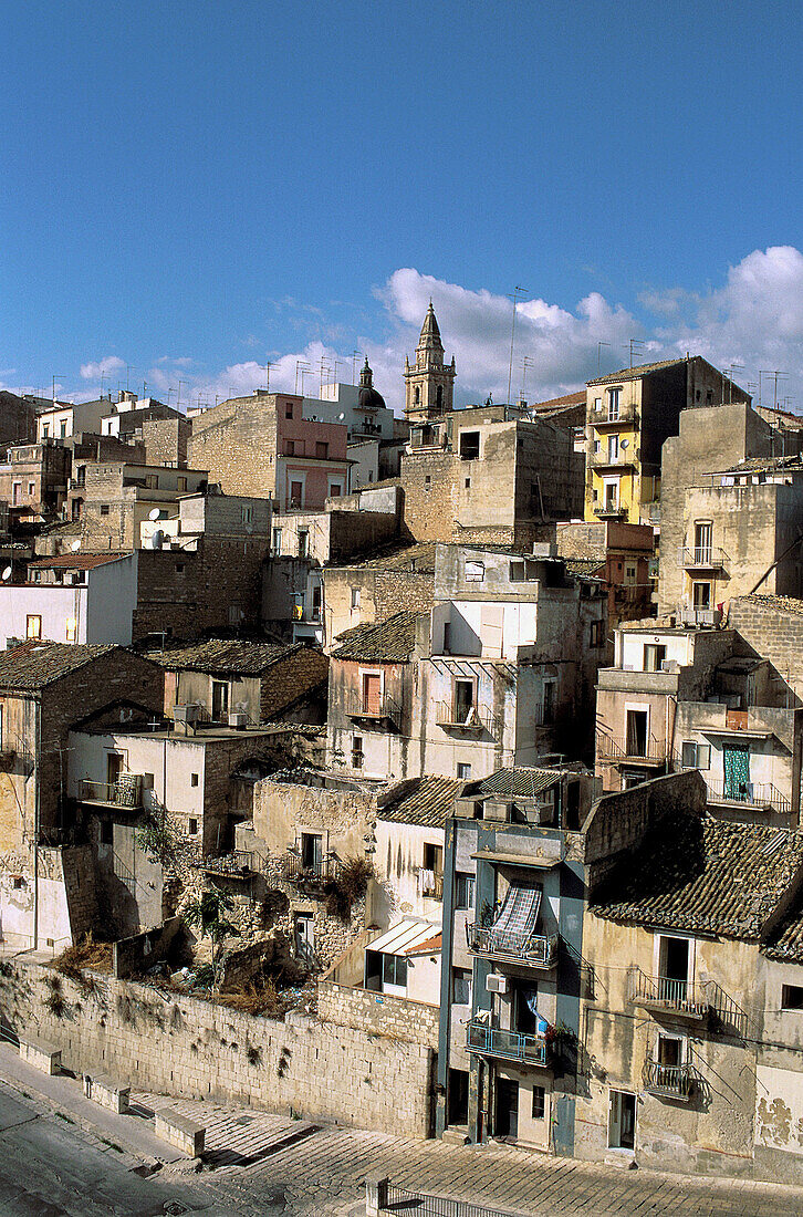 View of Ragusa Ibla (Unesco World Heritage). Ragusa. Sicily. Italy.