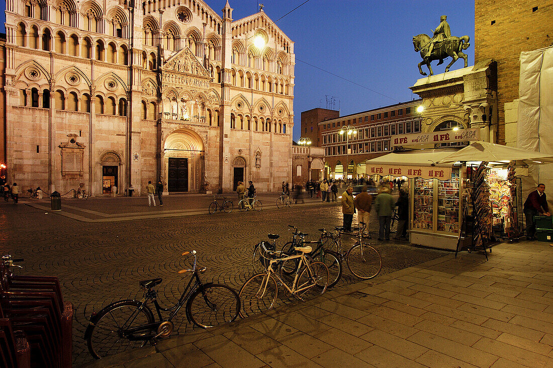 The cathedral (Unesco World Heritage). Ferrara. Emilia Romagna. Italy.