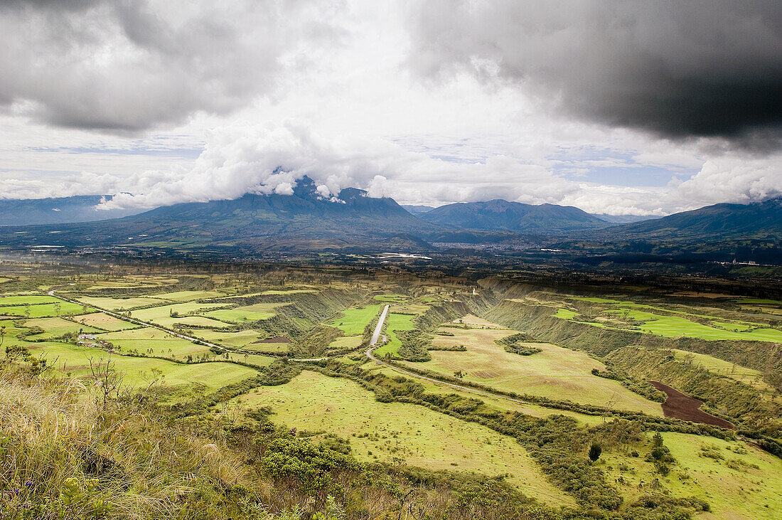 Imbabura volcano, near Otavalo. Ecuador.