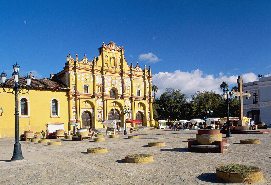 View of the Cathedral. San Cristóbal de las Casas. Chiapas. Mexico.