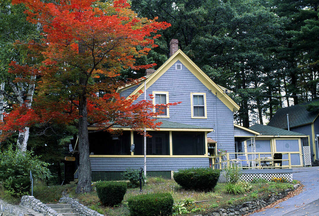 A cottage near the town. Alton. New Hampshire. USA.