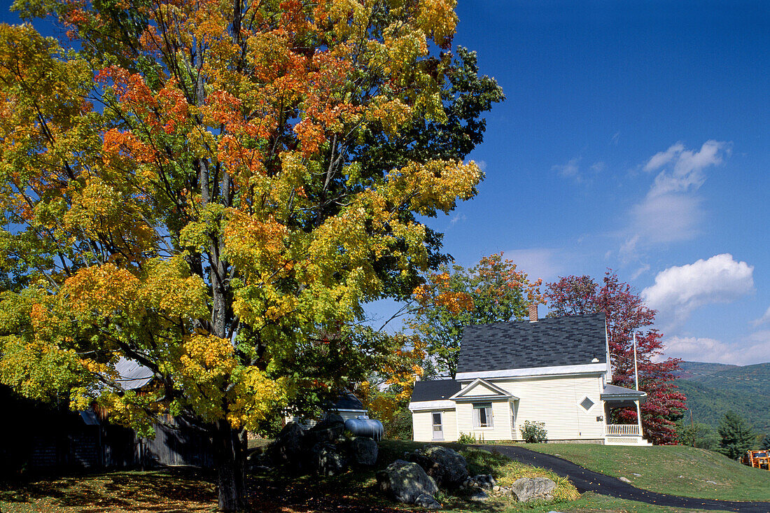 White Mountains. Crawford Notch. A cottage. Barlett. New Hampshire. USA.