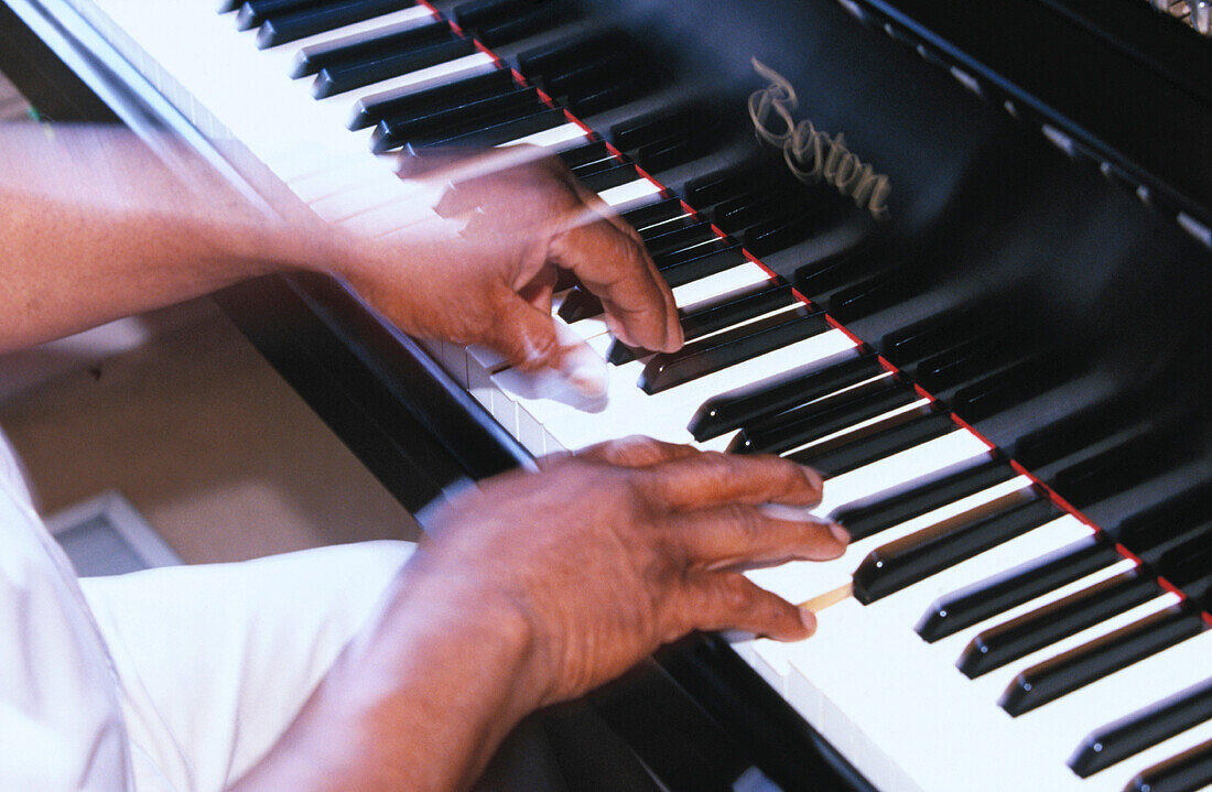  Ability, Activity, Adult, Adults, Art, Arts, Black man, Black men, Black people, Close up, Close-up, Closeup, Color, Colour, Contemporary, Detail, Details, Dexterity, Ethnic, Ethnicity, Hand, Hands, Horizontal, Human, Indoor, Indoors, Interior, Keyboard,