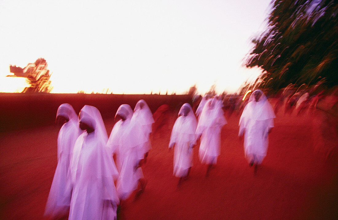 Sisters going to work. St. Mary Lacor Hospital. Gulu. Uganda