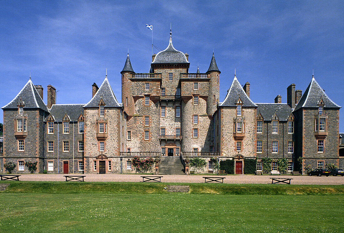 View of Thirlestane Castle. Lauder. Scottish Borders. Scotland. UK.