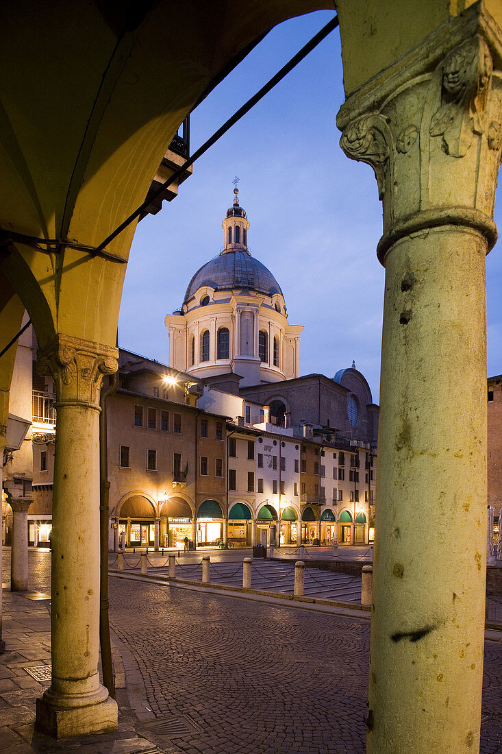 Piazza delle Erbe . Mantova. Lombardy, Italy