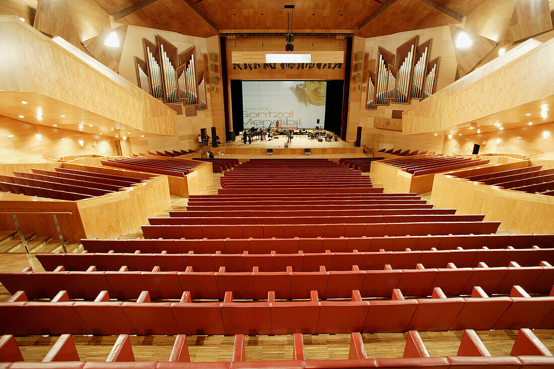 Before the concert of the basque singer Gontzal Mendibil. Euskalduna Palace. Bilbao. Bizkaia province. Basque Country. Spain