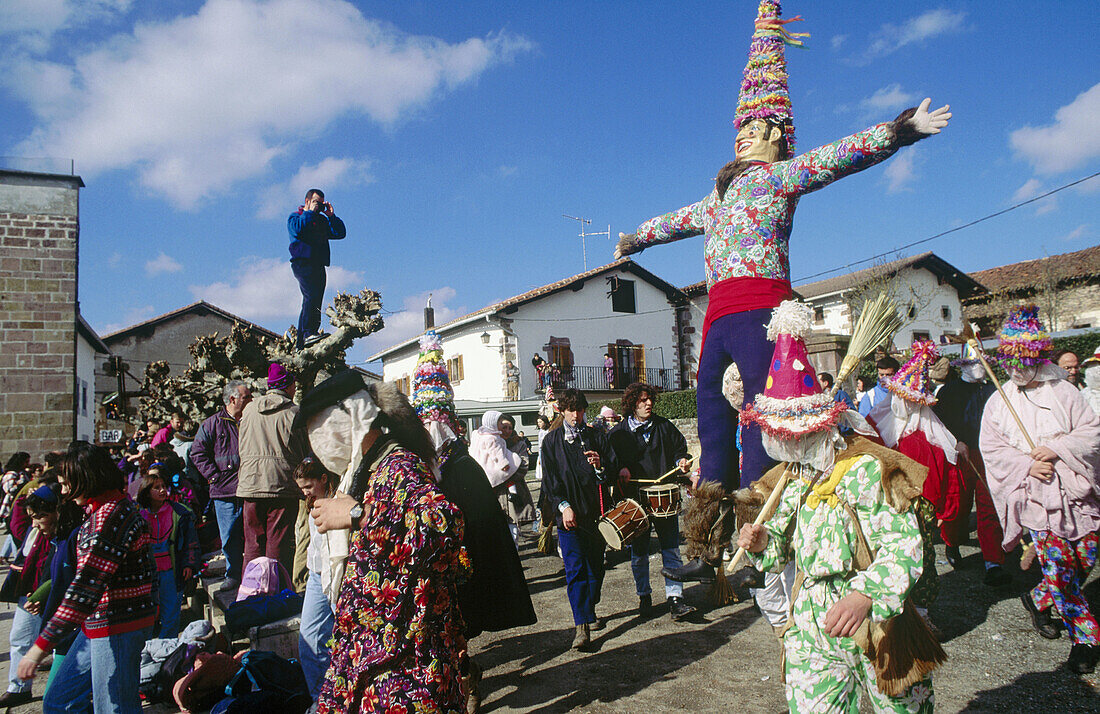 Miel-Otxin , Lantz carnival. Navarra. Spain