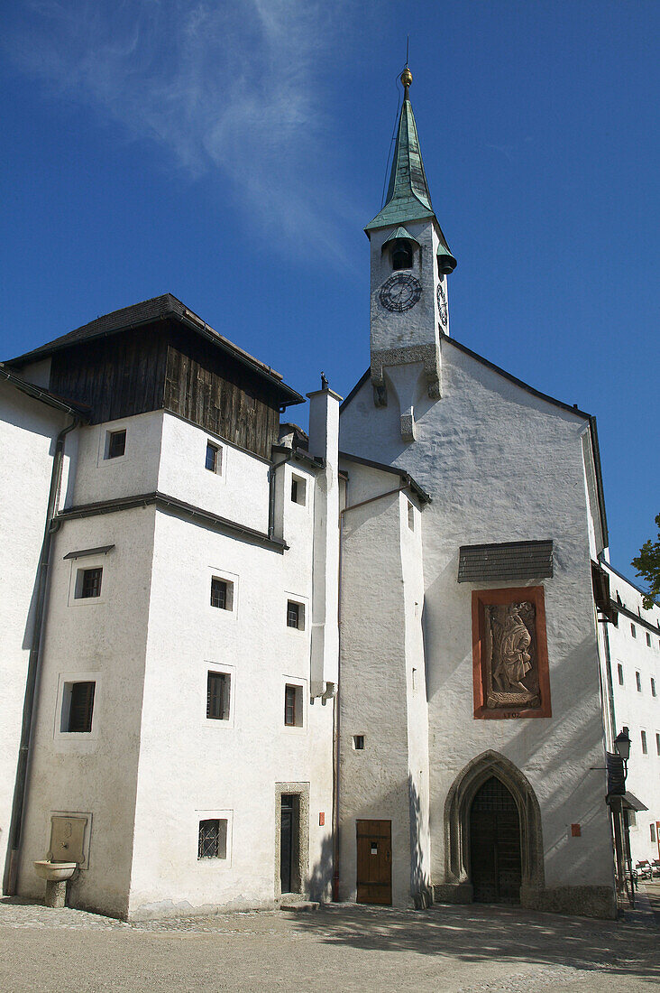 Church in the Hohensalzburg Fortress, Salzburg. Austria