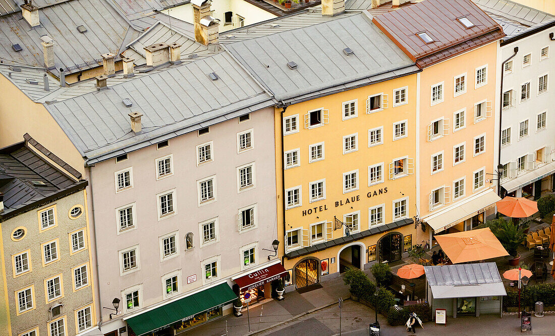 Historical bourgeois houses, Salzburg. Austria
