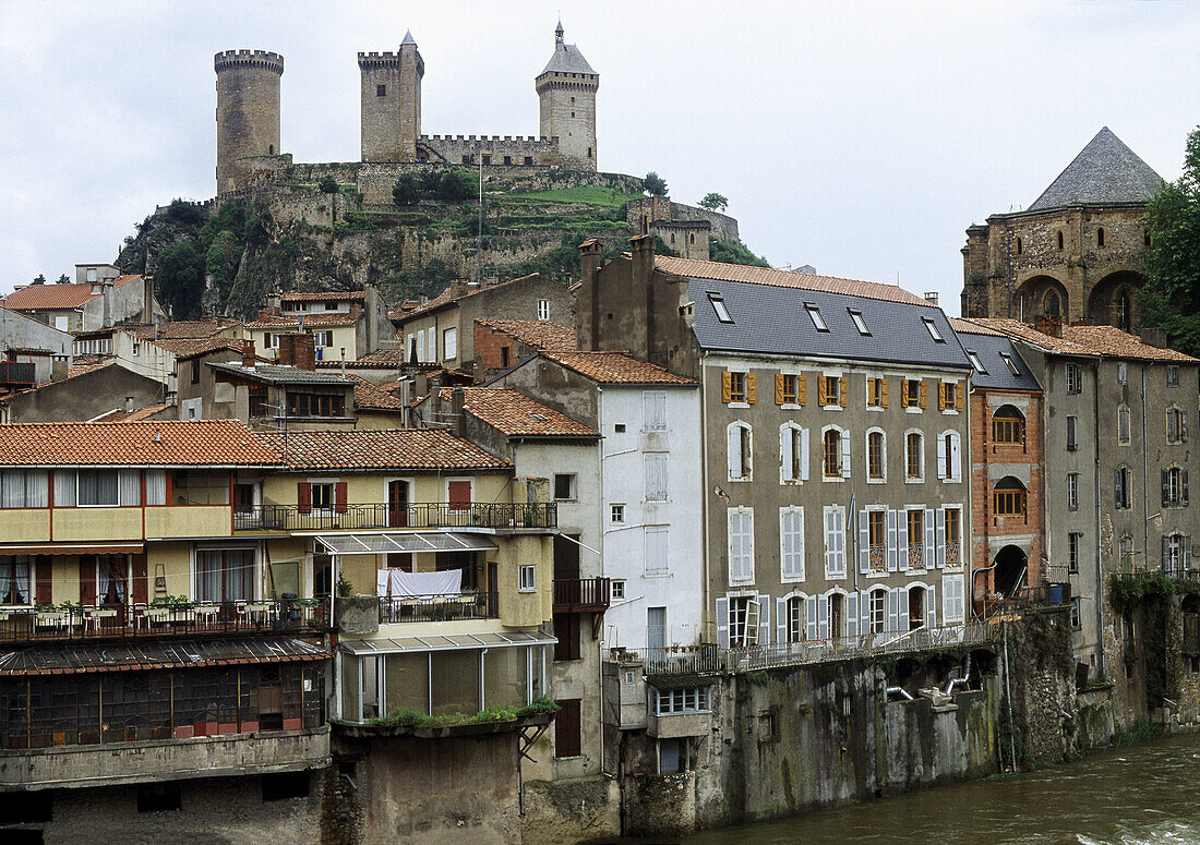 Chateau de Foix. Ariège. Midi Pyrénées. France