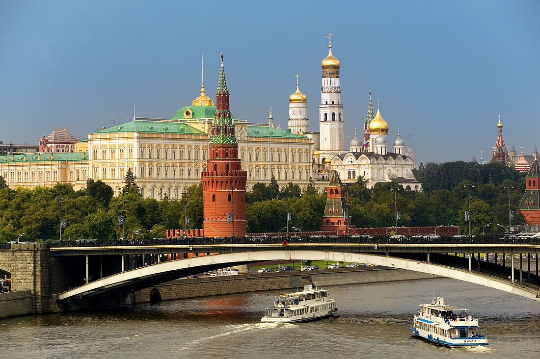 The Kremlin and Moscow River, Moscow. Russia