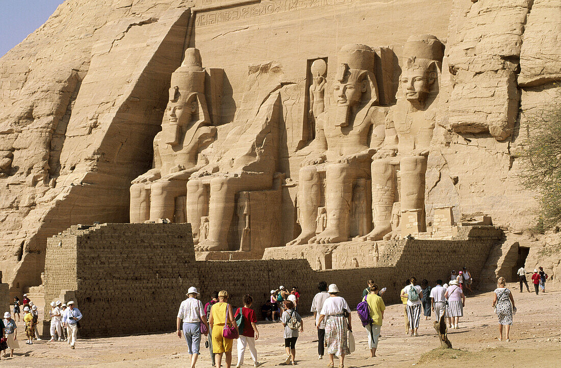 Ramses II statues. Abu Simbel. Egypt.