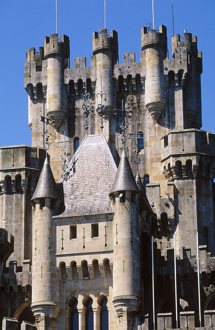 Butron castle. Vizcaya. Euskadi. Spain.