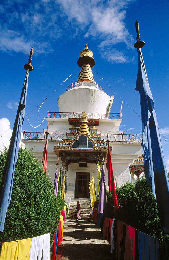 Memorial chorten (stupa). Thimpu, Bhutan