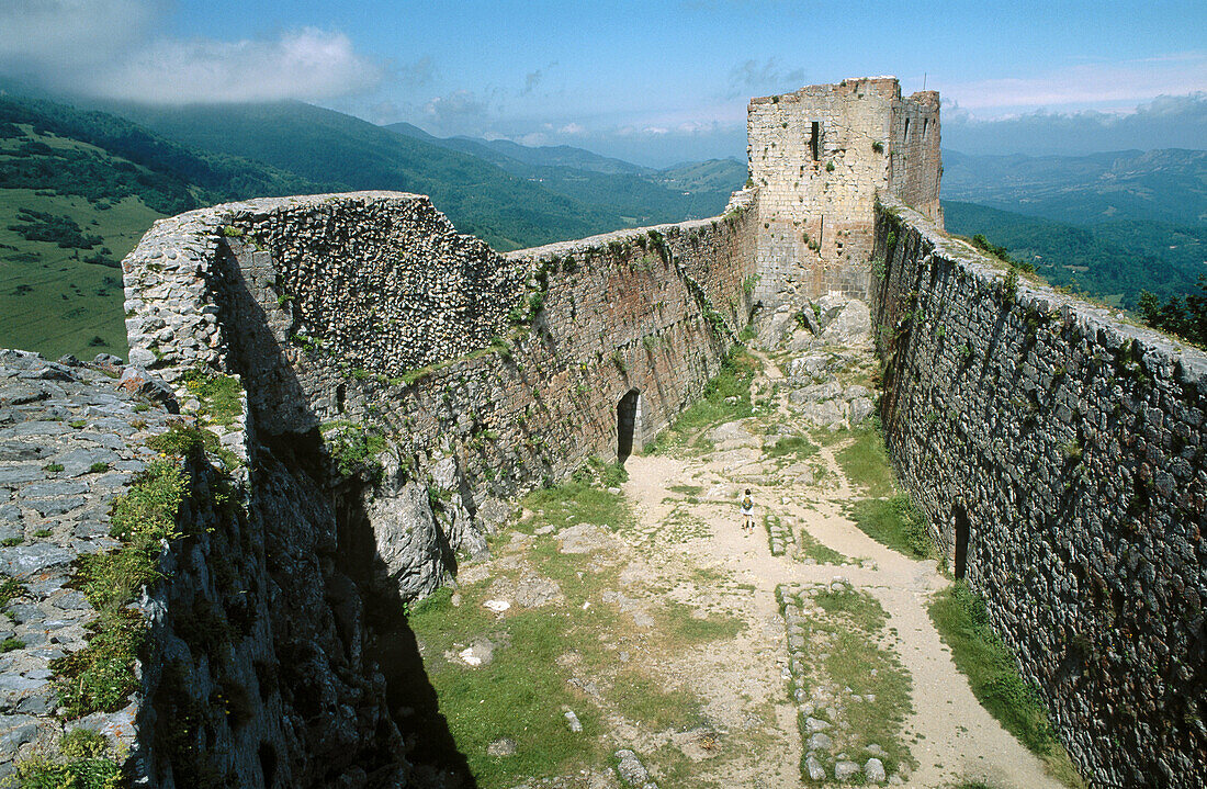 Cathar country. Montsegur. Ariège département, France