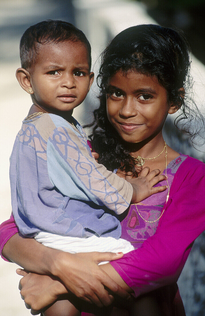 Children. Maldives.