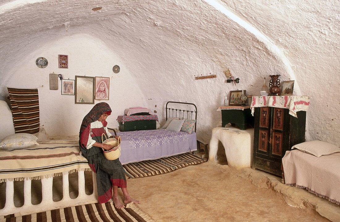 Troglodyte house. Matmata. Tunisia.