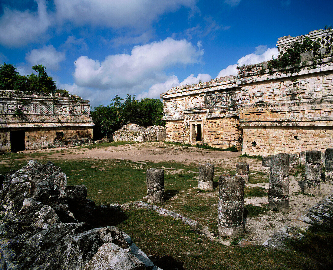 The Nunnery Quadrangle (Cuadrangulo de la Monjas) in the archeological site of Chichen Itza. Yucatan. Mexico