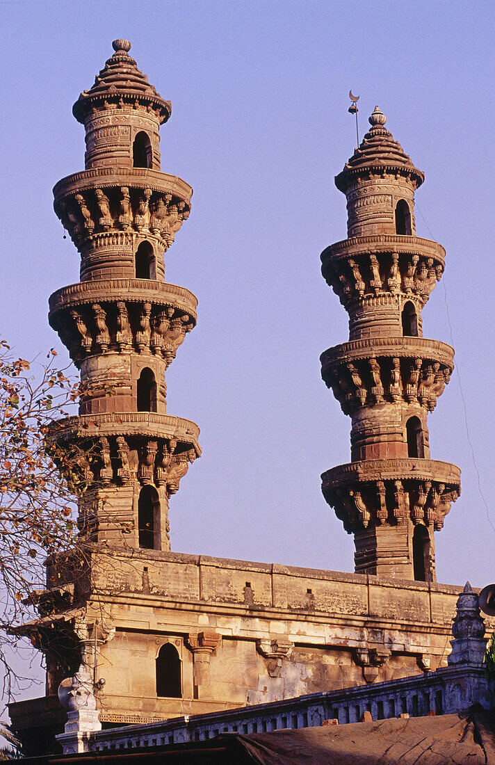 Sidi Bajhir Mosque in Ahmedabad. Gujarat. India