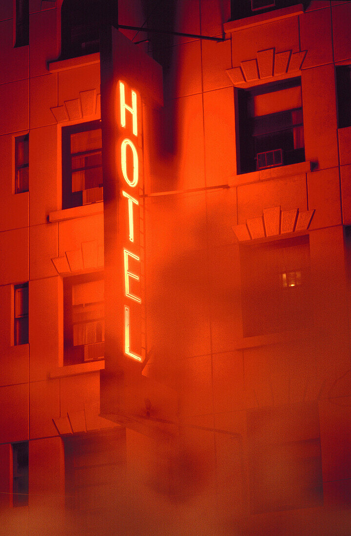 Hotel sign. New York. USA