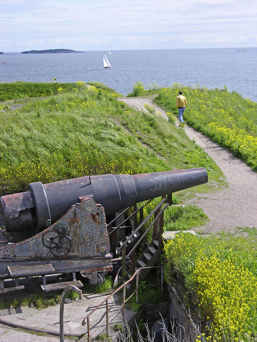Suomenlinna island fortress built in XVII th century by the swedish and reinfored by the russian. Helsinki. Finland
