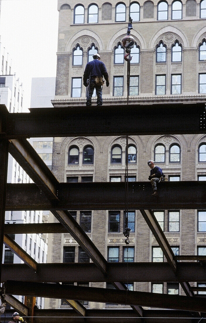 Building site, Manhattan. New York City, USA