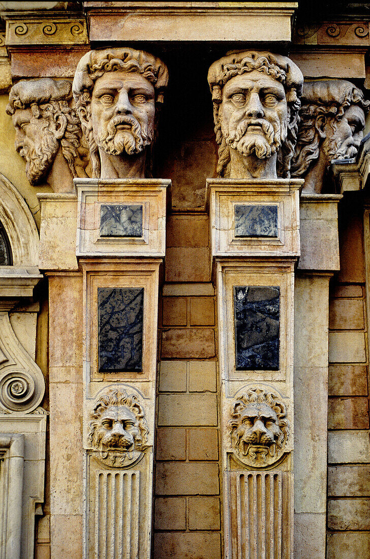 Architectural detail, Milan. Lombardy, Italy