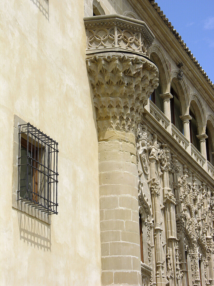 Palacio de Jabalquinto in the town of Baeza. Jaen province. Andalusia. Spain.