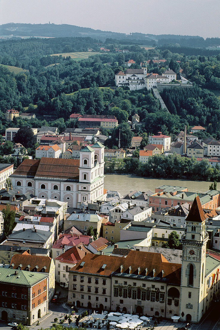 Passau, Inn River. Bavaria, Germany